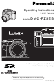 PANASONIC LUMIX DMC-FZ5EB Operating Instructions Manual