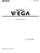 Sony WEGA KV-27FS100L Operating Instructions Manual