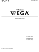 Sony FD Trinitron WEGA KD-36FS170 Operating Instructions Manual