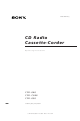 SONY CFD-646 Operating Instructions Manual