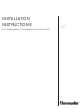 THERMADOR PB30 Installation Instructions Manual