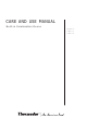 THERMADOR CM301 Care And Use Manual