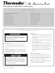 THERMADOR DWHD64CP Installation Instructions Manual
