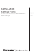 THERMADOR PRO-HARMONY DP304 Installation Instructions Manual