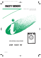 Tricity Bendix AW 1001 W Operating And Installation Instructions