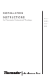 THERMADOR P24GE Installation Instructions Manual