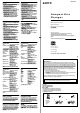 SONY CD-X602 Operating Instructions