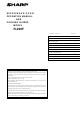 SHARP R-220F Operation Manual And Cooking Manual