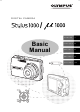 Olympus Stylus 1000 Basic Manual