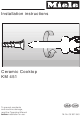 Miele KM 451 Installation Instructions Manual