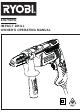 RYOBI EID750RG Owner's Operating Manual