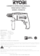 RYOBI EID550VK Owner's Operating Manual
