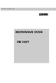 Zanussi ZM 24ST Instruction Manual