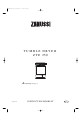 Zanussi ZTE 250 Instruction Booklet