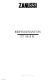 Zanussi ZT 56 Instruction Booklet