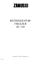 Zanussi ZU 7115 Instruction Booklet