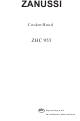 Zanussi ZHC 955 Operating And Installation Instructions