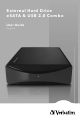 Verbatim EXTERNAL HARD DRIVE User Manual