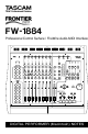 Tascam FW-1884 Notes