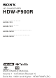 SONY HDCAM HDW-F900R Maintenance Manual