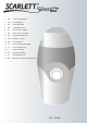 Scarlett Silver Line SL-1545 Instruction Manual