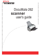 Xerox DOCUMATE 262 User Manual
