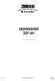 Zanussi Electrolux ZDF 601 Instruction Book