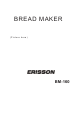 ERISSON BM-160 User Manual