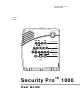 GE Security Pro 1000 User Manual