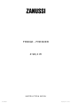 ZANUSSI Z 98/4 W Instruction Book
