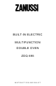 ZANUSSI ZDQ 695 Instruction Booklet