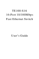 TRENDnet TE100-S16 User Manual