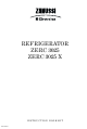 Zanussi Electrolux ZERC 3025 Instruction Booklet