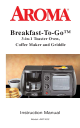 Aroma Breakfast-To-Go ABT-203 Instruction Manual