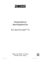 ZANUSSI ZC 244 R-2 Instruction Book