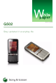 Sony Ericsson G502 White Paper