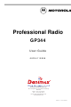 Motorola GP344 User Manual