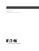 Eaton 9395 Installation And Operation Manual