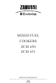 Zanussi Electrolux ZCM 650 Instruction Booklet