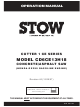 MULTIQUIP CD6CE13H18 Operation Manual