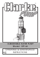 Clarke ISP14A Operating & Maintenance Instructions