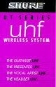 Shure UNF Wireless system Manual