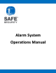 SAFE Security Alarm System Operation Manual