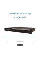 TANDBERG 3G Gateway User Manual