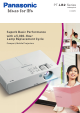 Panasonic PT-LB2E Brochure & Specs