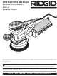 RIDGID R2610 Operator's Manual