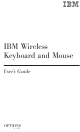 IBM Wireless Keyboard and Mouse User Manual