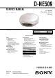 Sony D-NE509 Service Manual