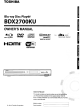 Toshiba BDX2700KU Owner's Manual