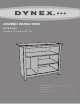 Dynex DX-WD1201 Assembly Instructions Manual